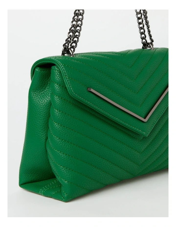 Wayne Cooper Elena Flapover Shoulder Bag In Green 7 Wayne Cooper Elena Flapover Shoulder Bag In Green - Image 5