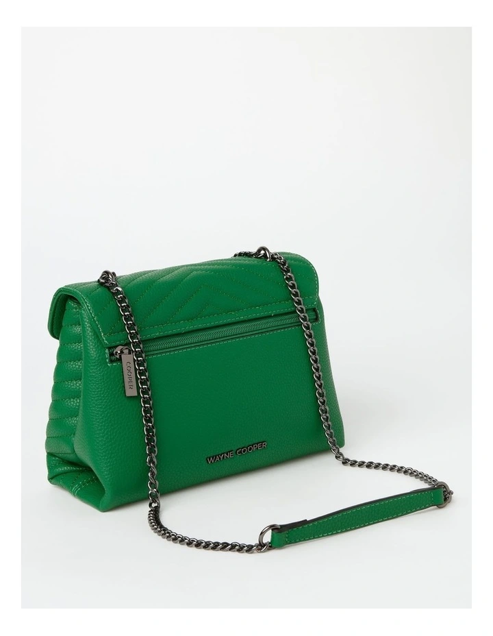 Wayne Cooper Elena Flapover Shoulder Bag In Green 8 Wayne Cooper Elena Flapover Shoulder Bag In Green - Image 6