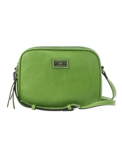 Cellini Sport Cindy Camera Crossbody Bag In Green
