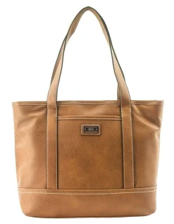 Cellini Sport Winona Zip Top Shoulder Bag In Tan