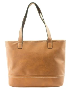 Cellini Sport Winona Zip Top Shoulder Bag In Tan -Mocha shop 923308120 3 720x928