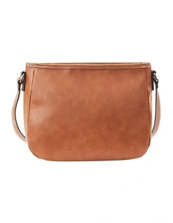 Cellini Sport Winona Zip Top Crossbody Bag In Tan -Mocha shop 923308300 3 720x928