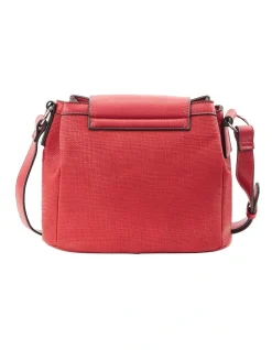 Cellini Sport Patti Zip Top Crossbody Bag In Red -Mocha shop 923308660 3 720x928