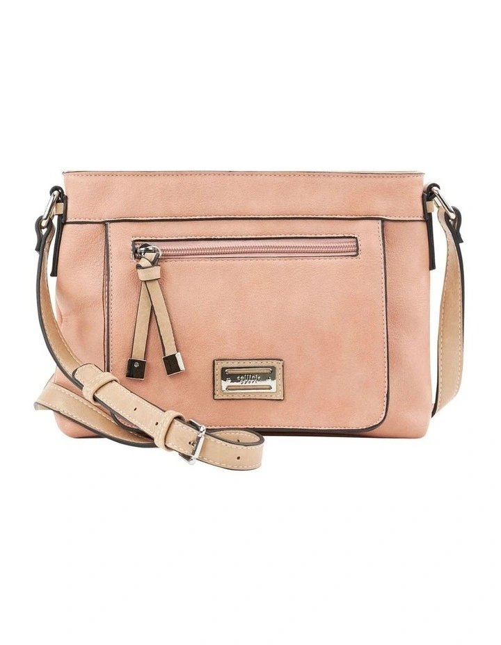 Cellini Sport Edith Zip Top Crossbody Bag In Blush 3 Cellini Sport Edith Zip Top Crossbody Bag In Blush
