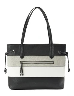 Cellini Sport Meils Zip Top Tote Bag In Black/Multi -Mocha shop 923310190 3 720x928