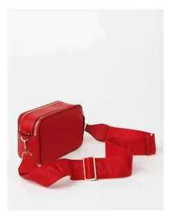 Marcs Budapest Camera Crossbody Bag In Crimson Red -Mocha shop 924198220 3 720x928