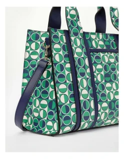 Marcs St Barts Mini Tote Bag In Green/Blue -Mocha shop 924198670 4 1 720x928