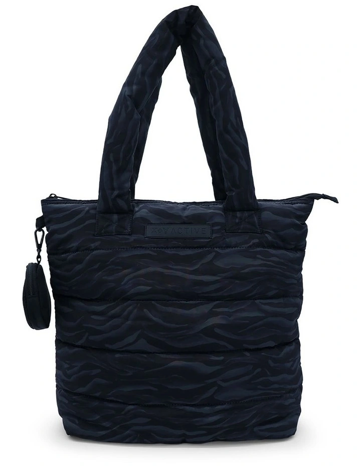 X Y Active Quilted Tote Bag In Black 3 X Y Active Quilted Tote Bag In Black