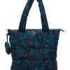 X Y Active Quilted Tote Bag In Forest Green