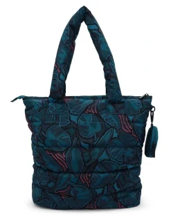 X Y Active Quilted Tote Bag In Forest Green -Mocha shop 926627140 926628850 3 720x928