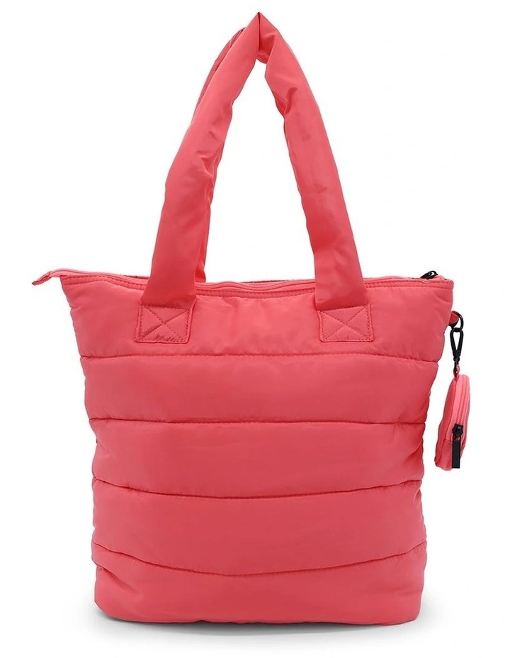 X Y Active Quilted Tote Bag In Pink 5 X Y Active Quilted Tote Bag In Pink - Image 3