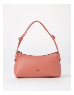 DKNY Kiera Zip Top Shoulder Bag In Coral -Mocha shop 926658010 2 720x928