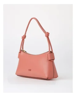 DKNY Kiera Zip Top Shoulder Bag In Coral -Mocha shop 926658010 3 720x928
