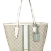 Nine West Emery Logo Zip Top Tote Bag In Beige/Aloe -Mocha shop 926659990 1 720x928
