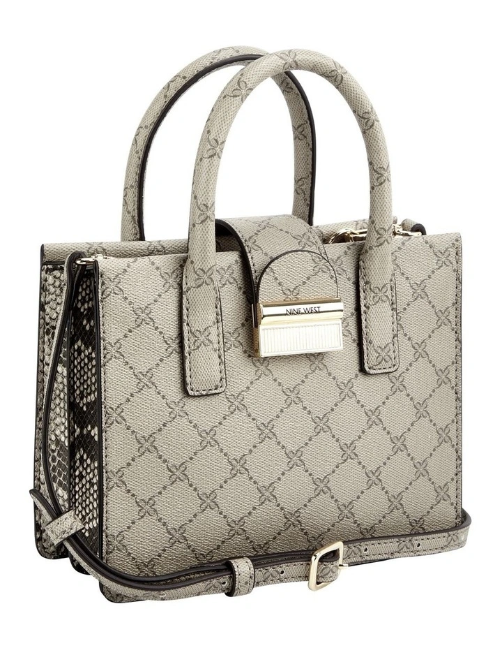 Nine West Kathy Mini Jet Set Tote Bag In Beige Multi 4 Nine West Kathy Mini Jet Set Tote Bag In Beige Multi - Image 2