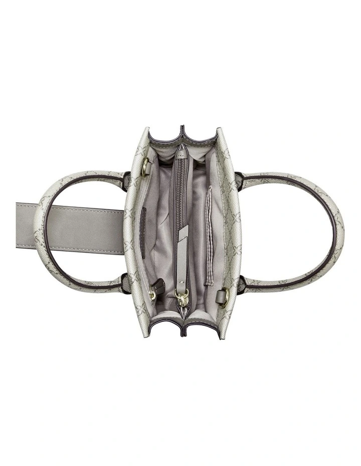 Nine West Kathy Mini Jet Set Tote Bag In Beige Multi 5 Nine West Kathy Mini Jet Set Tote Bag In Beige Multi - Image 3