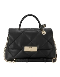 Nine West Marian Flapover Crossbody Bag In Black