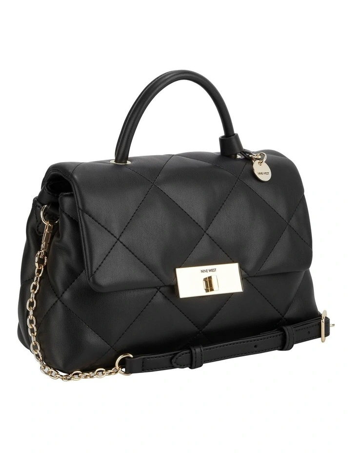 Nine West Marian Flapover Crossbody Bag In Black 4 Nine West Marian Flapover Crossbody Bag In Black - Image 2