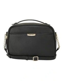 Nine West Pamela Camera Crossbody Bag In Black