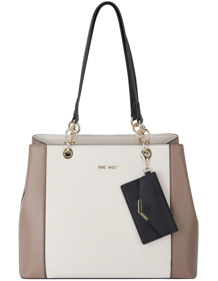 Nine West Basil Tote Bag In Milk Multi 3 Nine West Basil Tote Bag In Milk Multi