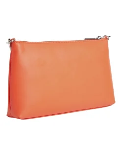 Calvin Klein Faux Leather Crossbody Bag In Deep Orange -Mocha shop 926889040 2 720x928