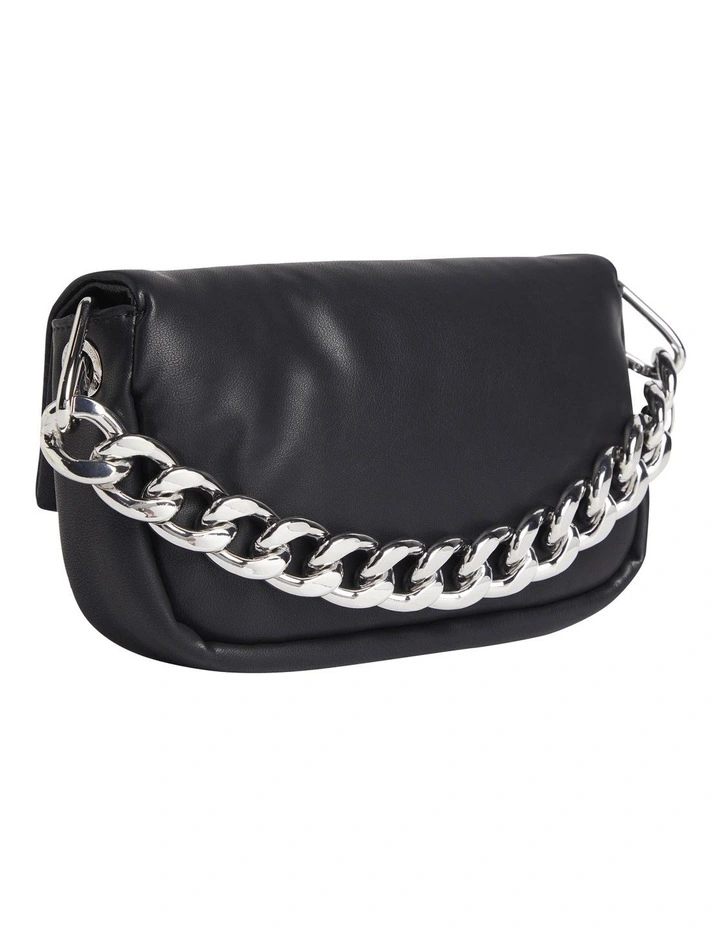 Calvin Klein Faux Leather Crossbody Bag In Black 4 Calvin Klein Faux Leather Crossbody Bag In Black - Image 2