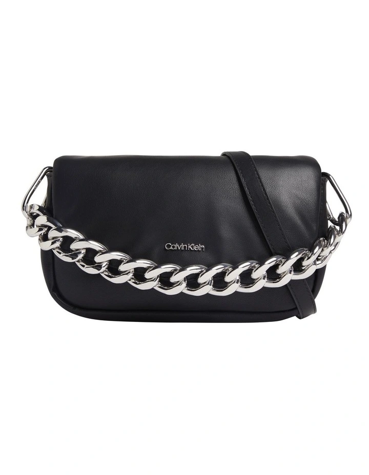 Calvin Klein Faux Leather Crossbody Bag In Black 5 Calvin Klein Faux Leather Crossbody Bag In Black - Image 3