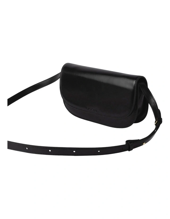 Mocha Monique Leather Crossbody Bag In Black 7 Mocha Monique Leather Crossbody Bag In Black - Image 5