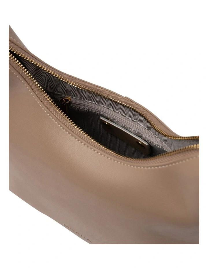 Mocha Amina Leather Hobo Bag In Beige 5 Mocha Amina Leather Hobo Bag In Beige - Image 3