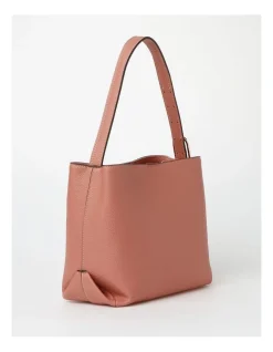 Basque Ella Bucket Shoulder Bag In Coral -Mocha shop 928345420 3 720x928