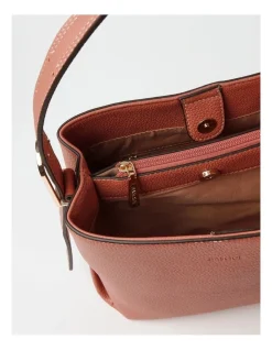 Basque Ella Bucket Shoulder Bag In Coral -Mocha shop 928345420 6 720x928