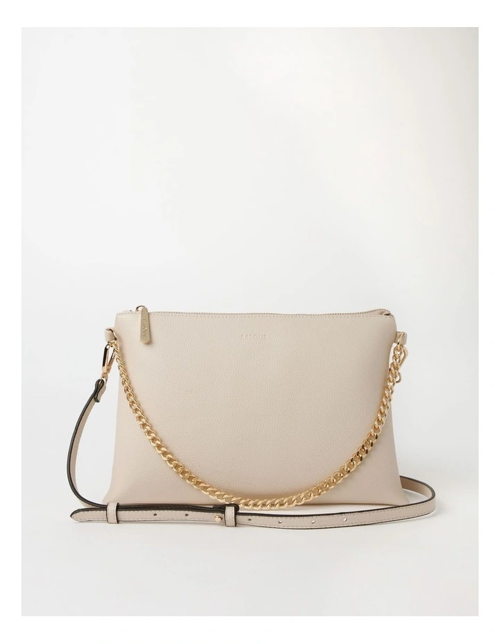 Basque Kiera Multi Gusset Shoulder Bag In Stone 3 Basque Kiera Multi Gusset Shoulder Bag In Stone