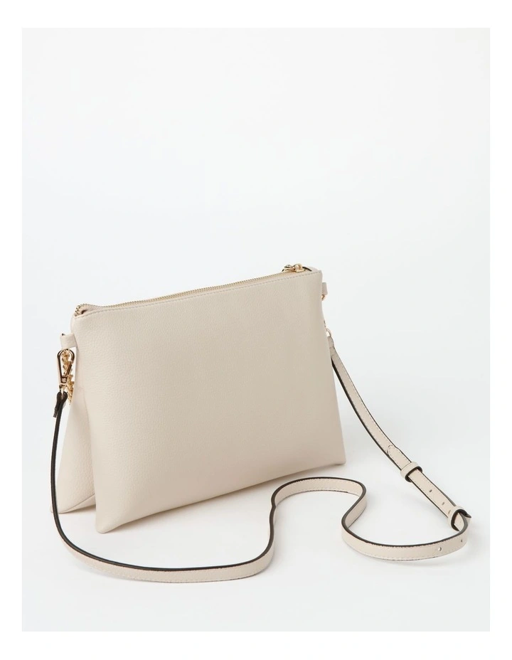 Basque Kiera Multi Gusset Shoulder Bag In Stone 5 Basque Kiera Multi Gusset Shoulder Bag In Stone - Image 3