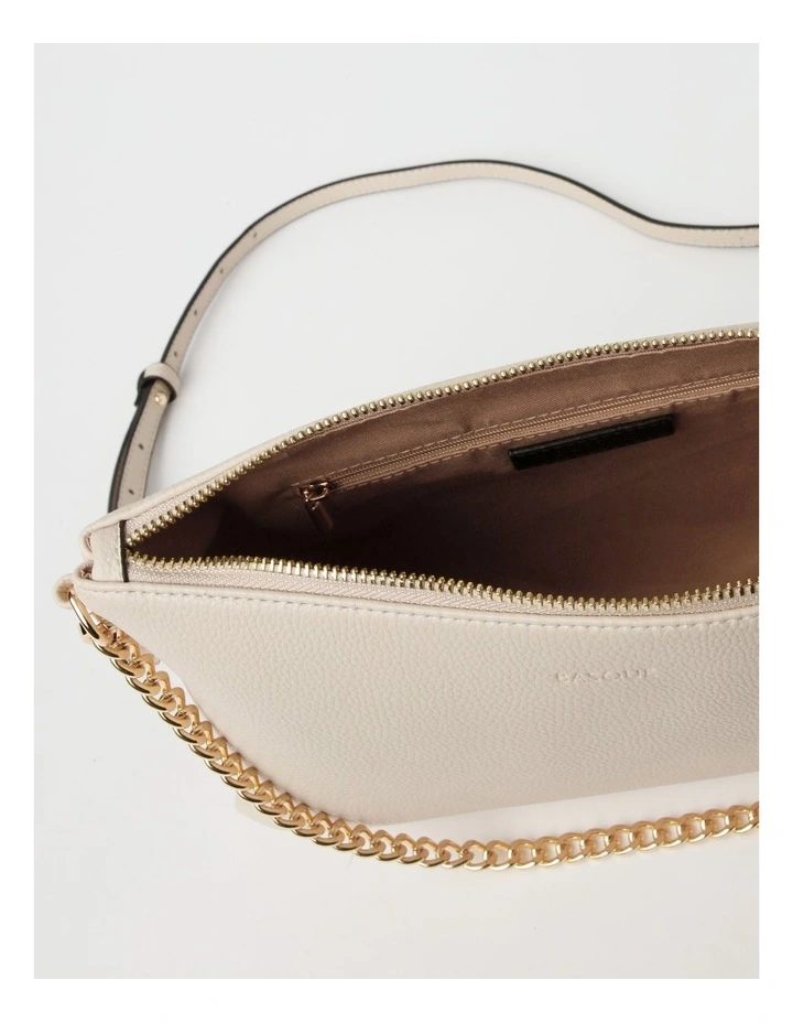 Basque Kiera Multi Gusset Shoulder Bag In Stone 8 Basque Kiera Multi Gusset Shoulder Bag In Stone - Image 6