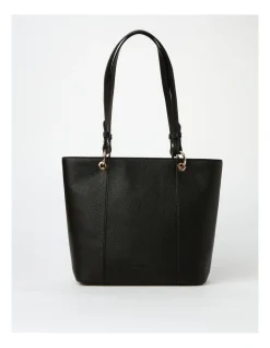 Basque Ajay Zip Top Tote Bag In Black