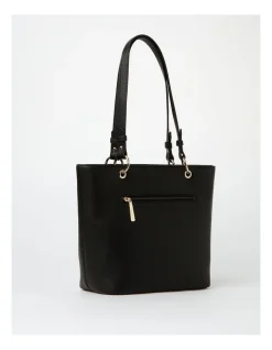 Basque Ajay Zip Top Tote Bag In Black -Mocha shop 928346050 3 720x928