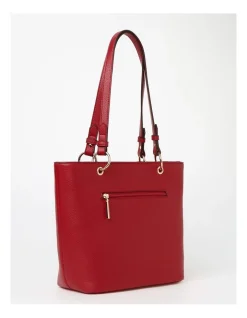 Basque Ajay Zip Top Tote Bag In Red 10 Basque Ajay Zip Top Tote Bag In Red -Mocha shop 928346230 3 720x928