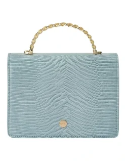 Olga Berg Blu Allie Top Handle Crossbody Bag In Blue -Mocha shop 928563940 4 720x928