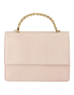 Olga Berg Allie Top Handle Crossbody Bag In Blush