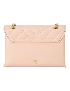 Olga Berg Cressida Quilted Shoulder Bag In Blush -Mocha shop 928564660 5 720x928