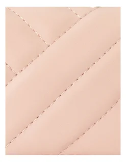 Olga Berg Cressida Quilted Shoulder Bag In Blush -Mocha shop 928564660 6 720x928