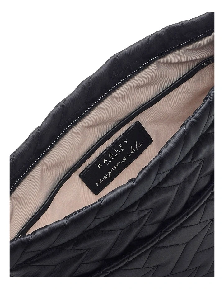 Radley Finsbury Park Quilt Small Zip-Top Crossbody Bag In Black 5 Radley Finsbury Park Quilt Small Zip-Top Crossbody Bag In Black - Image 3