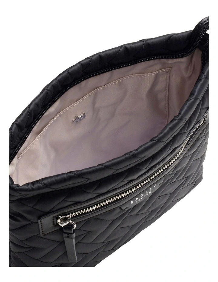 Radley Finsbury Park Quilt Small Zip-Top Crossbody Bag In Black 6 Radley Finsbury Park Quilt Small Zip-Top Crossbody Bag In Black - Image 4