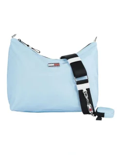 Tommy Jeans Summer Zip Top Shoulder Bag In Chambray Sky