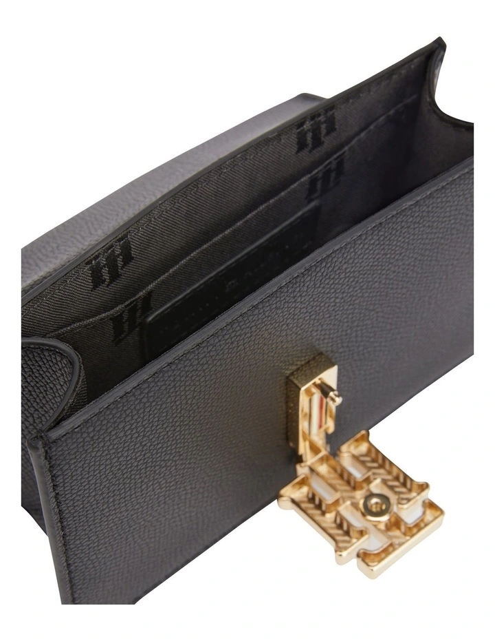 Tommy Hilfiger Small Monogram Crossover Bag In Black 6 Tommy Hilfiger Small Monogram Crossover Bag In Black - Image 4