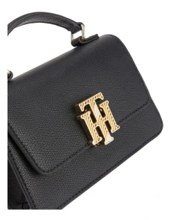 Tommy Hilfiger Small Monogram Crossover Bag In Black 11 Tommy Hilfiger Small Monogram Crossover Bag In Black -Mocha shop 929438110 5 720x928