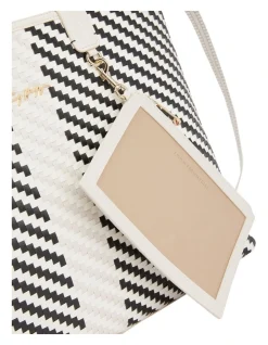 Tommy Hilfiger Iconic Woven Tote Bag In Navy/White 11 Tommy Hilfiger Iconic Woven Tote Bag In Navy/White -Mocha shop 929438200 5 720x928