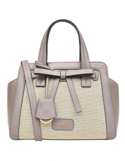 Radley Russell Hill Canvas Medium Zip-Top Crossbody Bag In Espresso