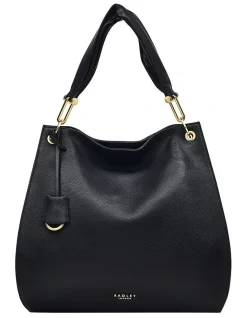 Radley Cuba Street Twist Medium Open-Top Shoulder Bag In Black