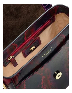 Radley Liverpool Street Faux Snake Flapover Crossbody Bag In Multi -Mocha shop 929965150 4 1 720x928